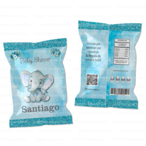 envoltura imprimible y editable chip nag elefantito
